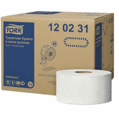Туалетная бумага Tork в мини-рулонах (арт. 120231)