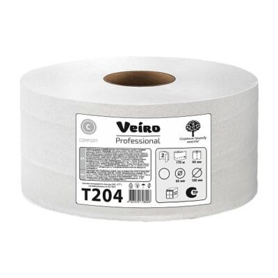 Туалетная бумага в средних рулонах Veiro Professional Comfort (арт. T204)